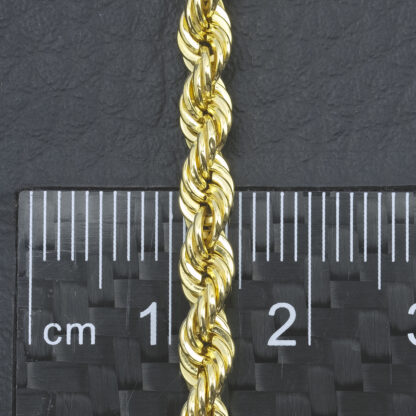 9ct Yellow Gold Rope Chain 18" 4mm - Image 4