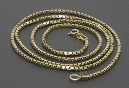 9ct Yellow Gold Box Link Chain 30" 2mm - Image 5