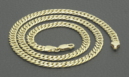 9ct Yellow Gold Curb Chain 18″ 5mm - Image 5