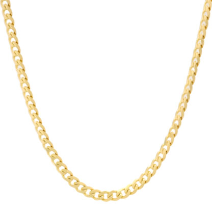 9ct Yellow Gold Curb Chain 20" 3.5mm