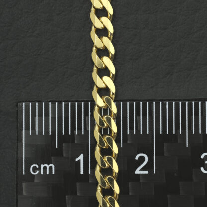 9ct Yellow Gold Curb Chain 20" 3.5mm - Image 5