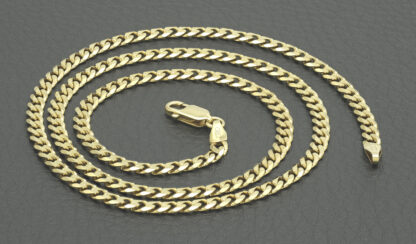 9ct Yellow Gold Curb Chain 20" 3.5mm - Image 2