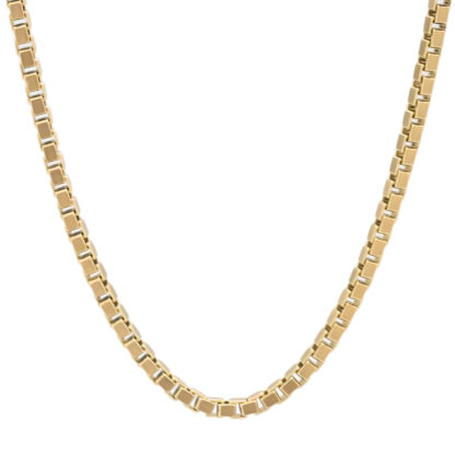 9ct Yellow Gold Box Link Chain 20.5" 3mm