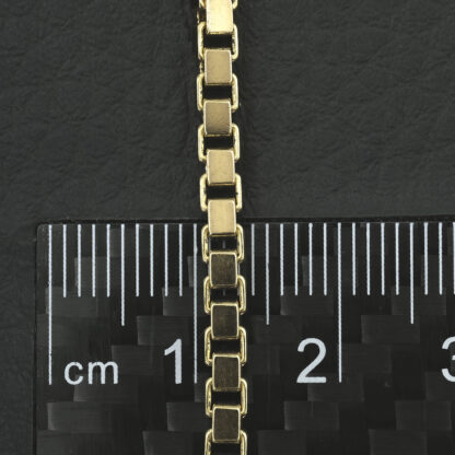 9ct Yellow Gold Box Link Chain 20.5" 3mm - Image 5