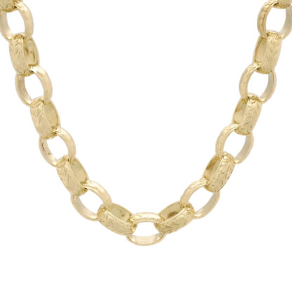 9ct Yellow Gold Belcher Chain 28" 10mm