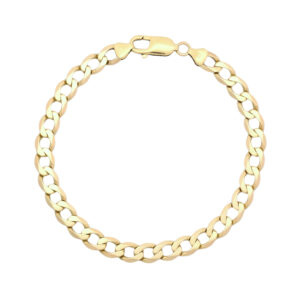 9ct Yellow Gold Curb Bracelet 8.5&#8243; 6.5mm