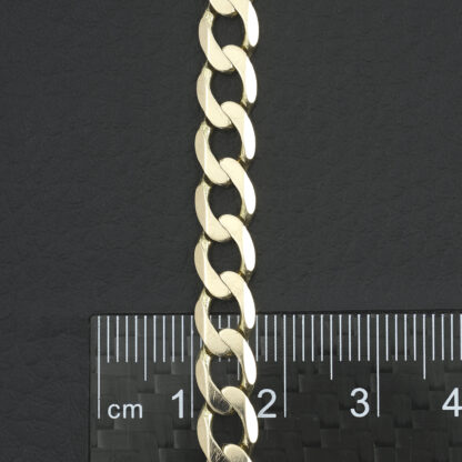 9ct Yellow Gold Curb Bracelet 8.5" 6.5mm - Image 2