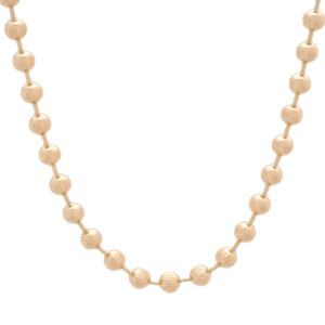 9ct Rose Gold Bead Chain 24.5&#8243; 5mm