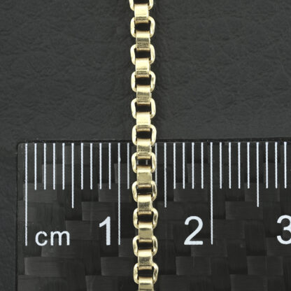 9ct Yellow Gold Box Link Chain 23" 2.5mm - Image 5