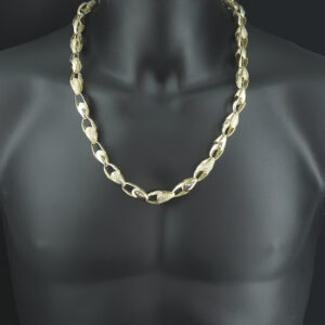 9ct Yellow Gold Tulip Chain 26&#8243; 12mm