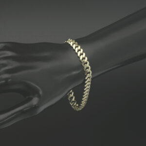 9ct Yellow Gold Cuban Bracelet 7.5&#8243; 7mm