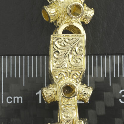9ct Yellow Gold Lego Bracelet 8" 12mm - Image 4
