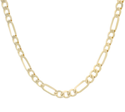 9ct Yellow Gold Figaro Chain 20" 5.5mm