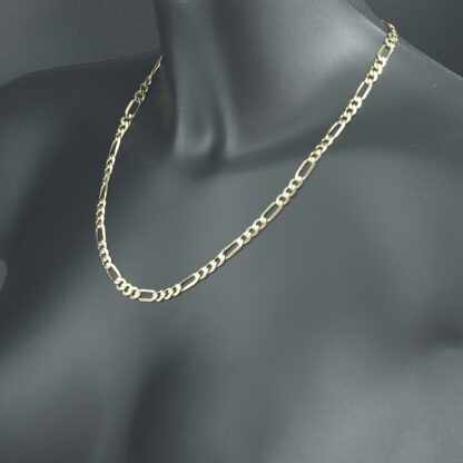 9ct Yellow Gold Figaro Chain 20" 5.5mm - Image 3