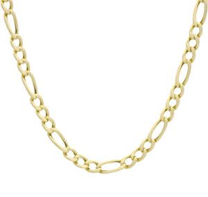 9ct Yellow Gold Figaro Chain 19&#8243; 5mm