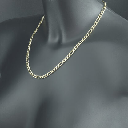 9ct Yellow Gold Figaro Chain 19" 5mm - Image 2