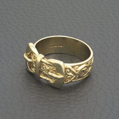 9ct Yellow Gold Buckle Ring - Image 2