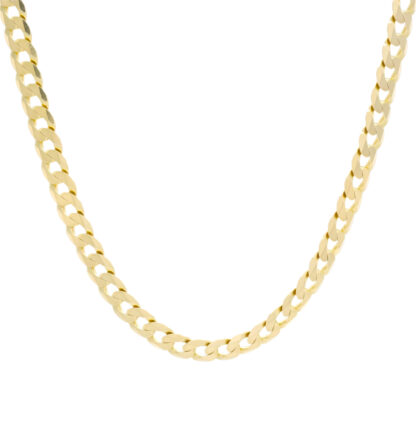9ct Yellow Gold Curb Chain 22'' 5mm