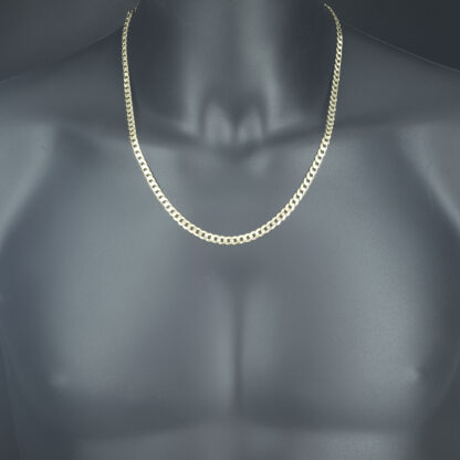 9ct Yellow Gold Curb Chain 22'' 5mm - Image 4