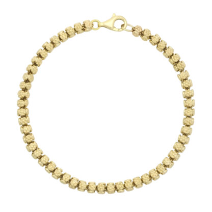 14ct Yellow Gold Fancy Link Bracelet 7.5'' 4.5mm