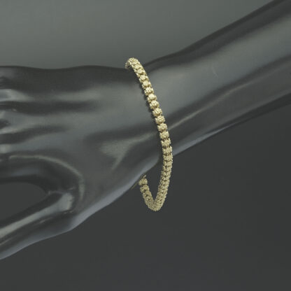 14ct Yellow Gold Fancy Link Bracelet 7.5'' 4.5mm - Image 2