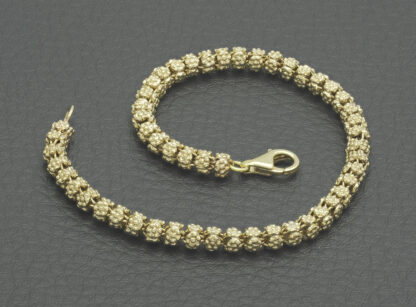 14ct Yellow Gold Fancy Link Bracelet 7.5'' 4.5mm - Image 3
