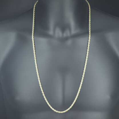 9ct Yellow Gold Rope Chain 30.5'' 3.5mm - Image 3