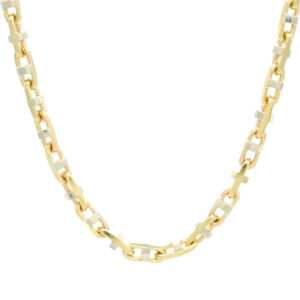 9ct Yellow Gold Box Marina Chain 23.5&#8221; 4.5mm