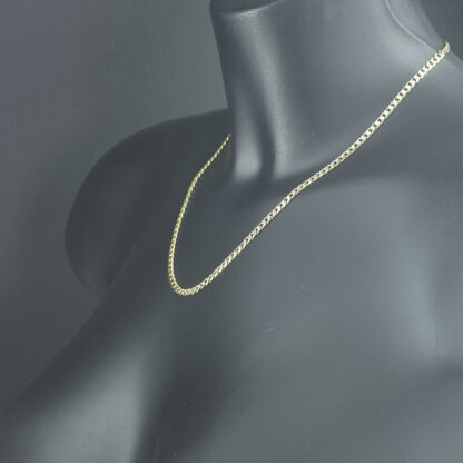 9ct Yellow Gold Diamond Cut Curb Chain 18" 3.5mm - Image 4