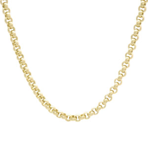 9ct Yellow Gold Belcher Chain 22.5&#8221; 4.5mm