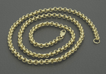 9ct Yellow Gold Belcher Chain 22.5'' 4.5mm - Image 5