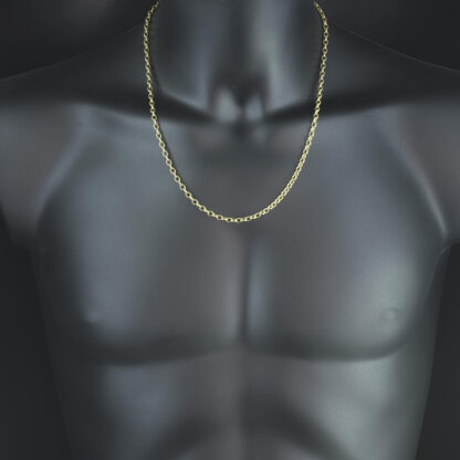 9ct Yellow Gold Belcher Chain 22.5" 4mm - Image 3