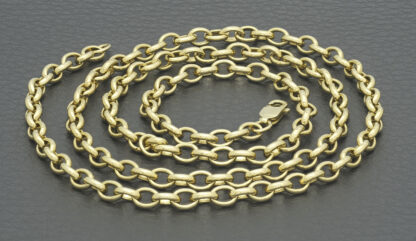 9ct Yellow Gold Belcher Chain 22.5" 4mm - Image 5