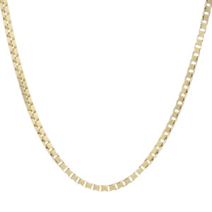 9ct Yellow Gold Box Link Chain 24&#8221; 3mm