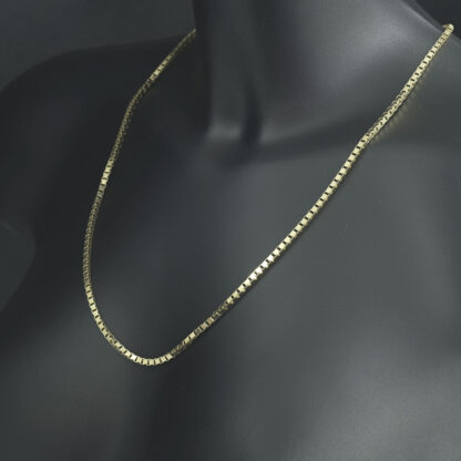 9ct Yellow Gold Box Link Chain 24'' 3mm - Image 3
