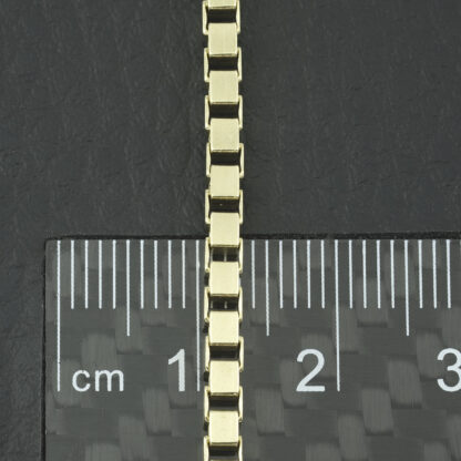 9ct Yellow Gold Box Link Chain 24'' 3mm - Image 2