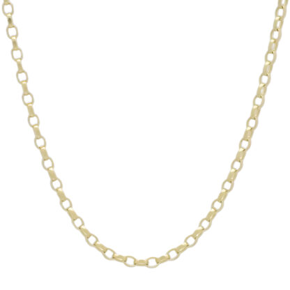 9ct Yellow Gold Belcher Chain 28.5" 3mm