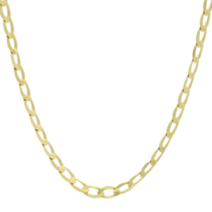 9ct Yellow Gold Curb chain 22&#8221; 4.5mm