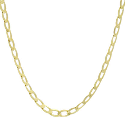 9ct Yellow Gold Curb chain 22'' 4.5mm