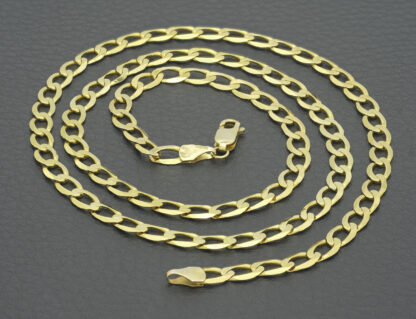 9ct Yellow Gold Curb chain 22'' 4.5mm - Image 4