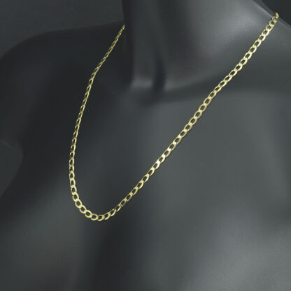 9ct Yellow Gold Curb chain 22'' 4.5mm - Image 3