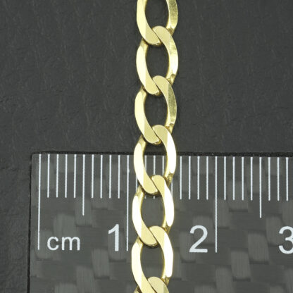 9ct Yellow Gold Curb chain 22'' 4.5mm - Image 2