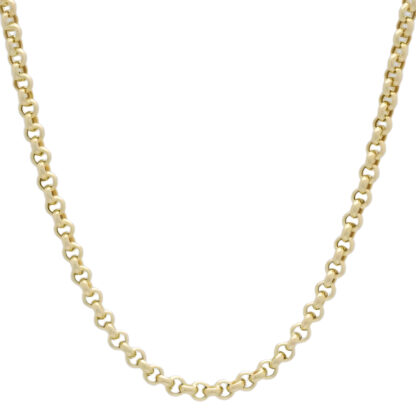 9ct Yellow Gold Belcher Chain 20" 4mm