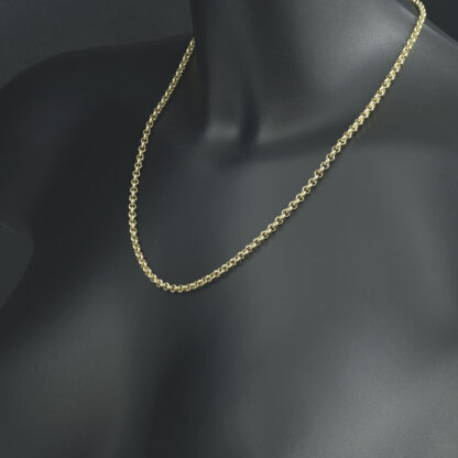 9ct Yellow Gold Belcher Chain 20" 4mm - Image 3