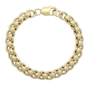 9ct Yellow Gold Roller Ball Bracelet 7.5&#8243; 8mm