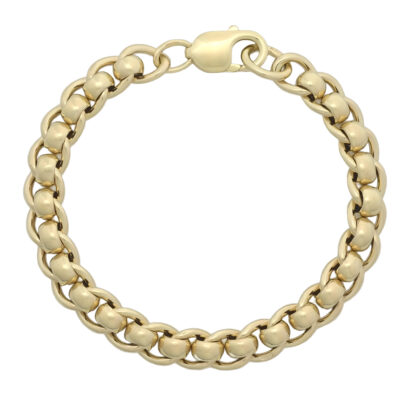 9ct Yellow Gold Roller Ball Bracelet 7.5" 8mm