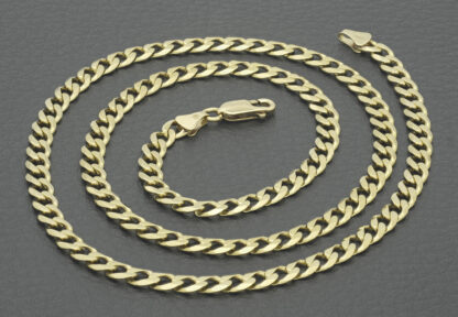 9ct Yellow Gold Curb Chain 20.5" 4.5mm - Image 4