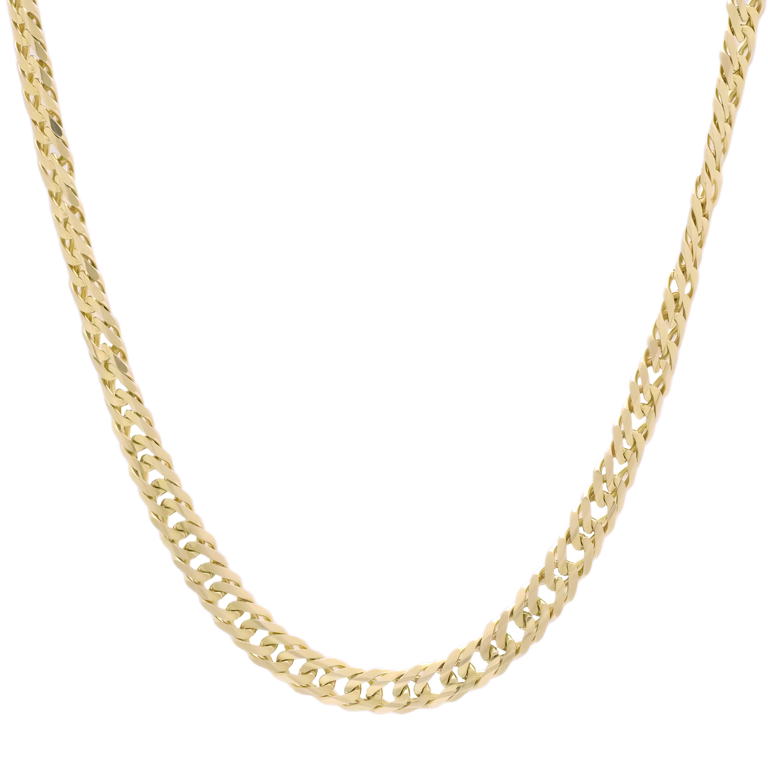 9ct Yellow Gold Curb Chain 20'' 5mm