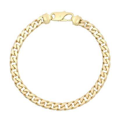 9ct Yellow Gold Curb Bracelet 8.5'' 6mm