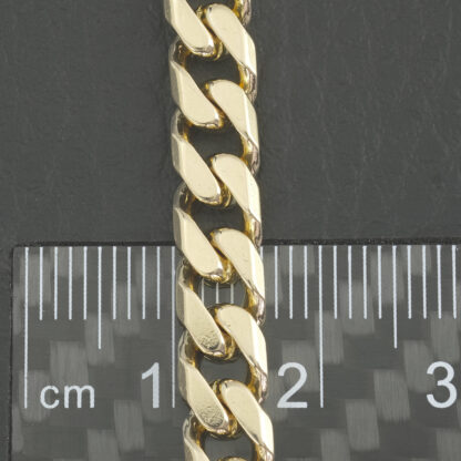 9ct Yellow Gold Curb Bracelet 8.5'' 6mm - Image 4